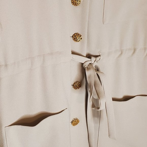 Jones New York Business Casual Cream Button Up Dress - Picture 6 of 8